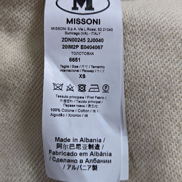 Missoni Elevated Maximalist Cozy Coastal Countryside Patchwork Hoodie XS - Picture 2 of 15